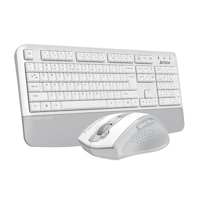 A4 TECH FG2500S PLUS KABLOSUZ MULTİMEDYA BEYAZ/GRİ 2.4 GHz /3200 DPI Q KLAVYE+MOUSE
