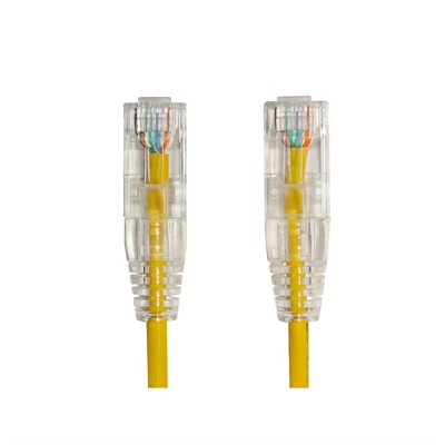 AGER AC-602-0015 15CM UTP SLIM CAT6 PATCH KABLO SARI Cu, LSZH AWG 28