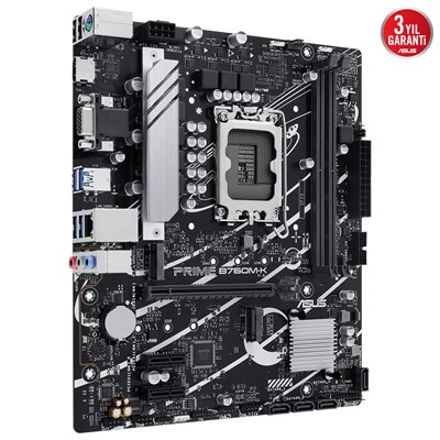 ASUS PRIME B760M-K 2xDDR5 VGA/HDMI 2xM.2 1xGLAN 1700P ANAKART
