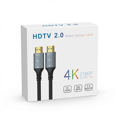 S-LİNE FK0530-4K-OPT 30MT 2.0V 4K FİBER OPTİK HDMI KABLO
