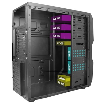 VENTO TA-K61 500W MICRO ATX 2xUSB2.0/1xUSB3.0 SİYAH KASA