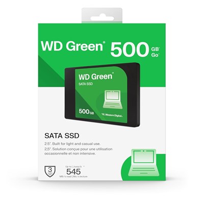 WD GREEN 500GB 545/465MB/s SATA 3.0 SSD WDS500G5G0A