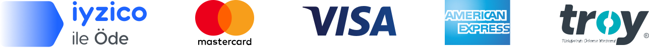 iyzico ile Öde - Mastercard - Visa - American Express - Troy