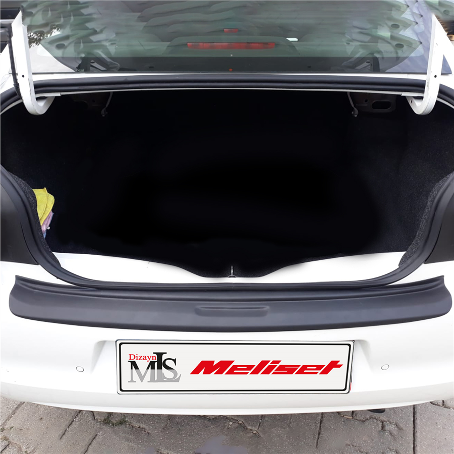 Citroen C-Elysee Mat Siyah Arka Tampon Eşiği 2012 Yılı ve Sonrasına Uyumludur