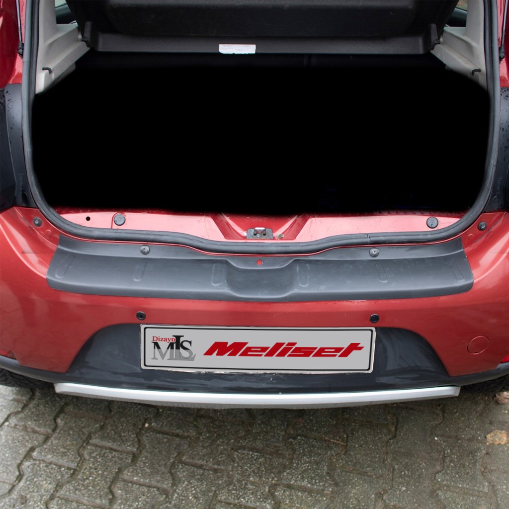 Dacia Sandero Stepway Mat Siyah Arka Tampon Eşiği 2012-2020 Yılı ve Arasına Uyumludur
