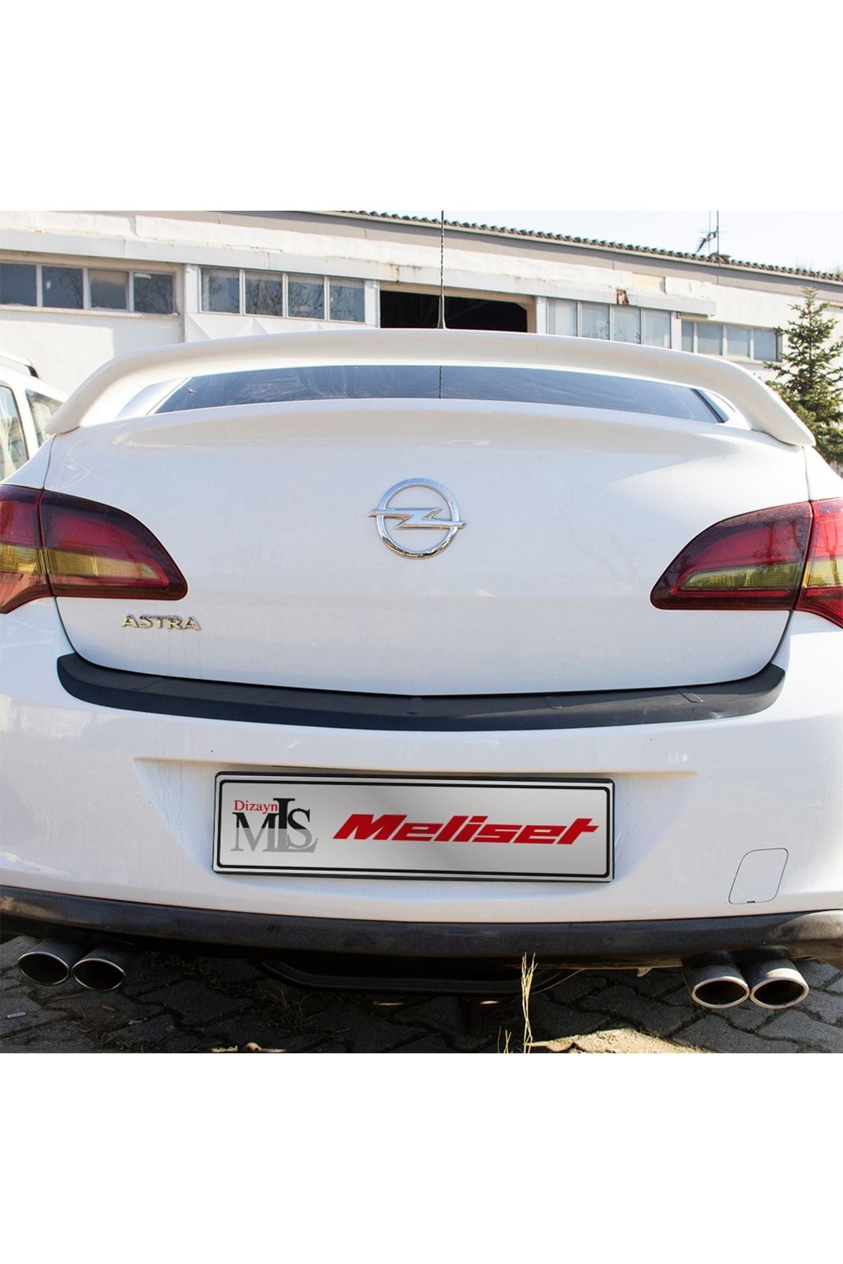 Opel Astra J Arka Tampon Eşiği Mat Siyah 2012-2018 Arası Uyumlu