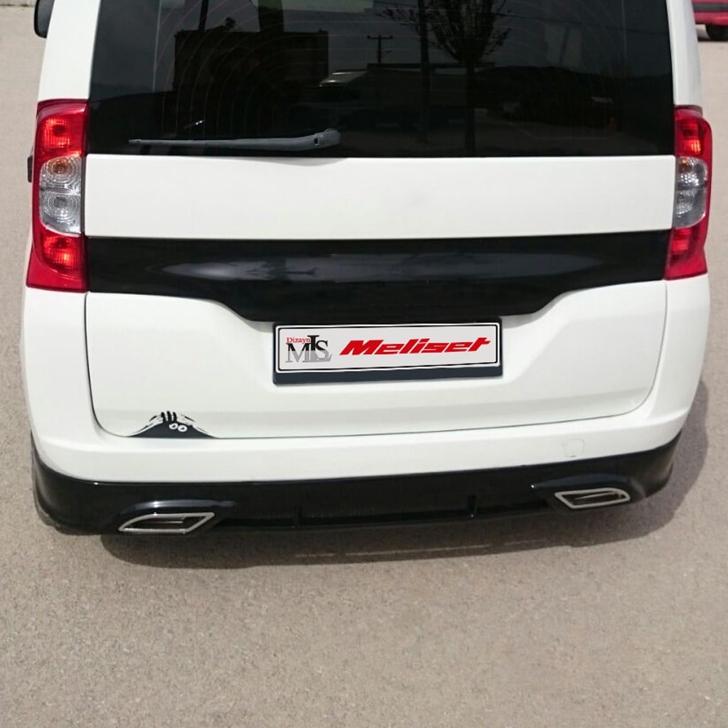 Peugeot Bipper Çift Egzoz Arka Karlık 2008 Yılı ve Sonrasına Uyumludur