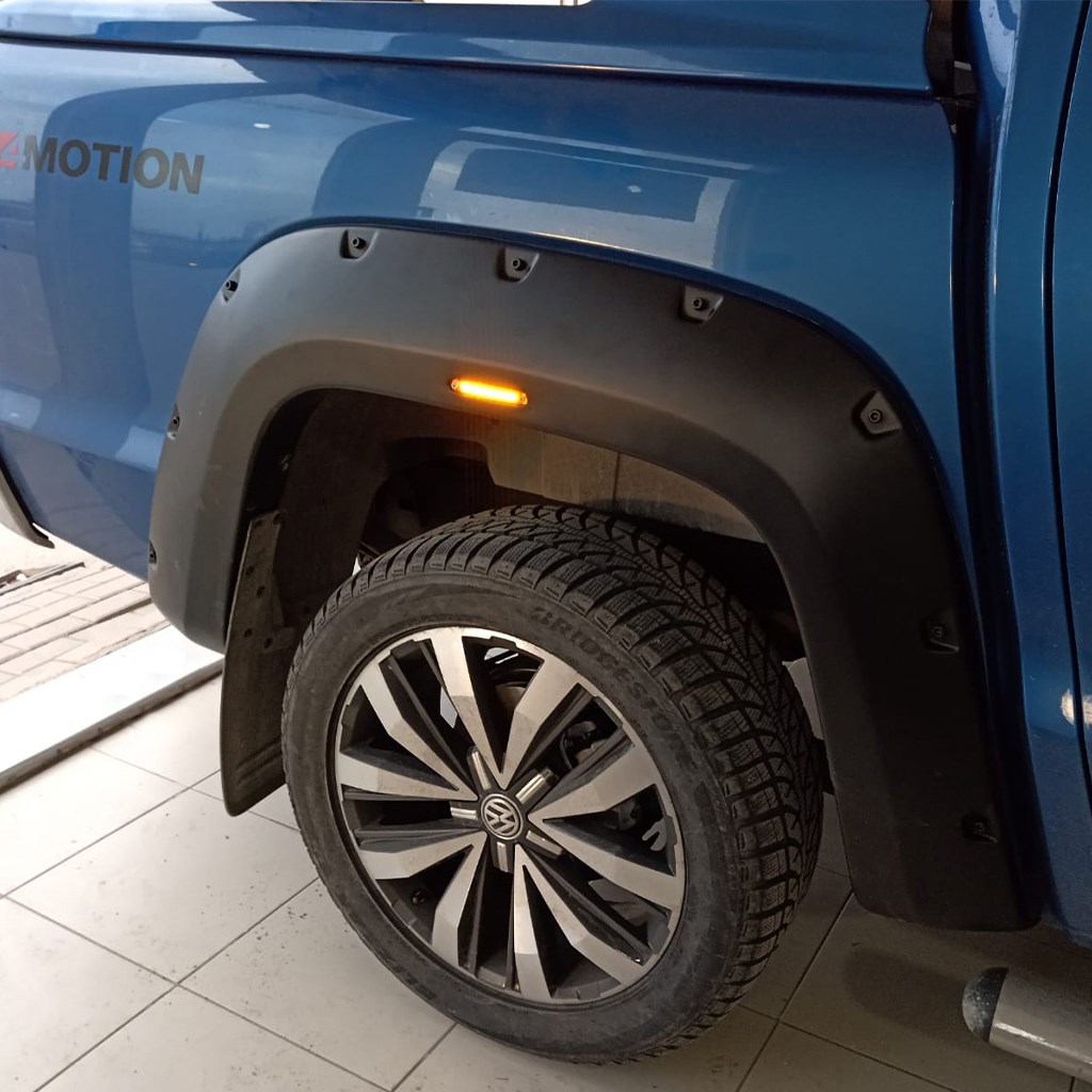 Volkswagen Amarok Turuncu Ledli Büyük Depo Çamurluk Dodikleri 2010 Yılı ve Sonrasına Uyumludur