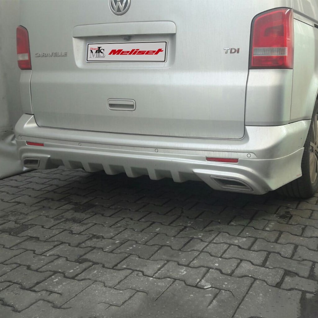 Volkswagen Transporter T5 Çift Egzoz Arka Karlık 2010-2014 Yılı ve Arasına Uyumludur