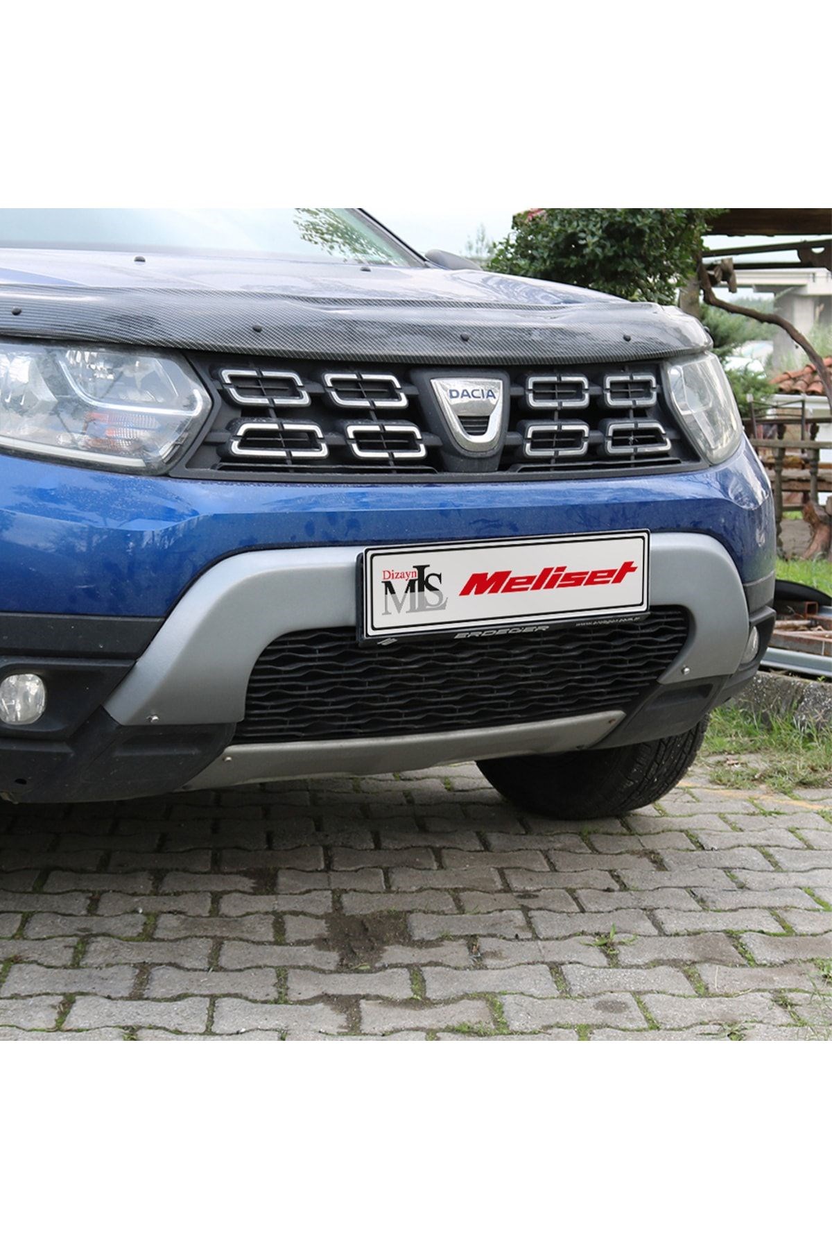 Dacia Duster Ön Tampon Plaka Altı U Difüzör 2018 Ve Sonrası Uyumlu
