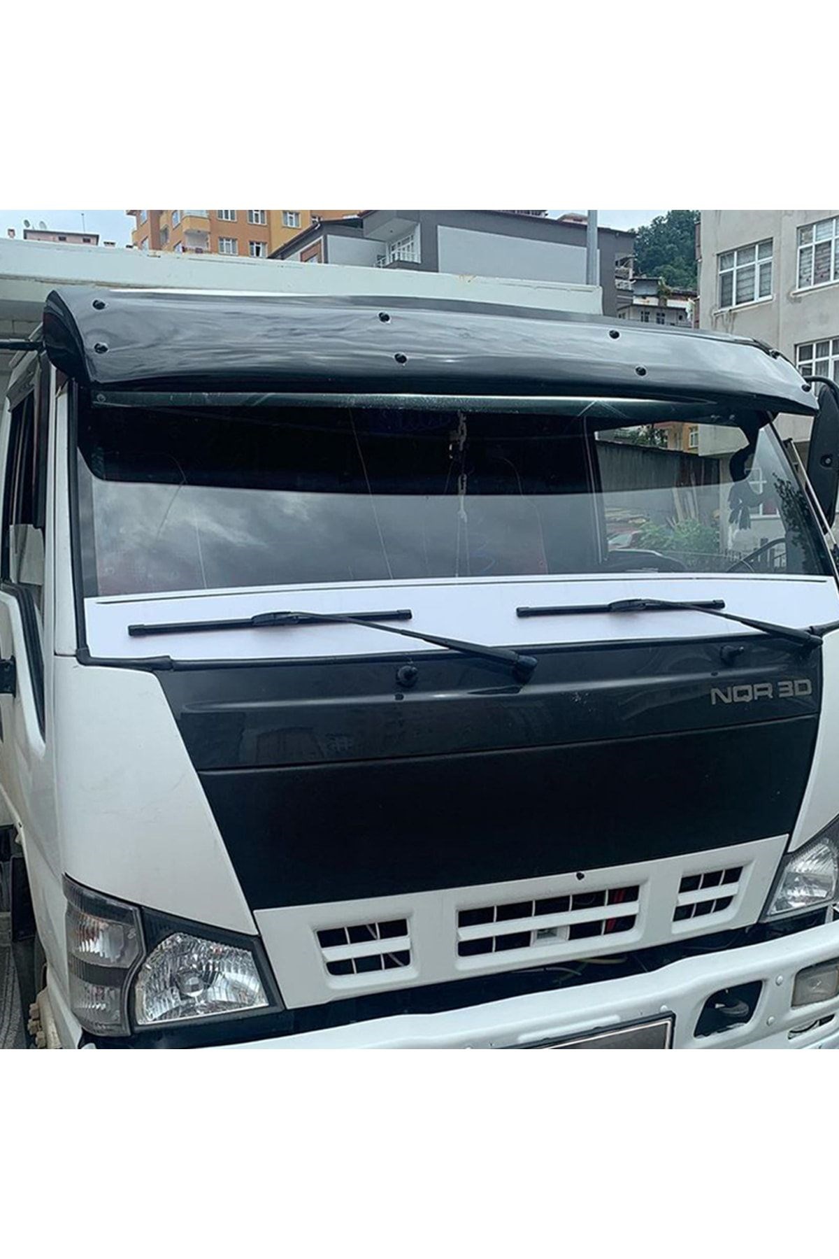 Isuzu Nkr Low Ön Cam Güneşliği Parlak Siyah 2006-2009 Arası Uyumlu
