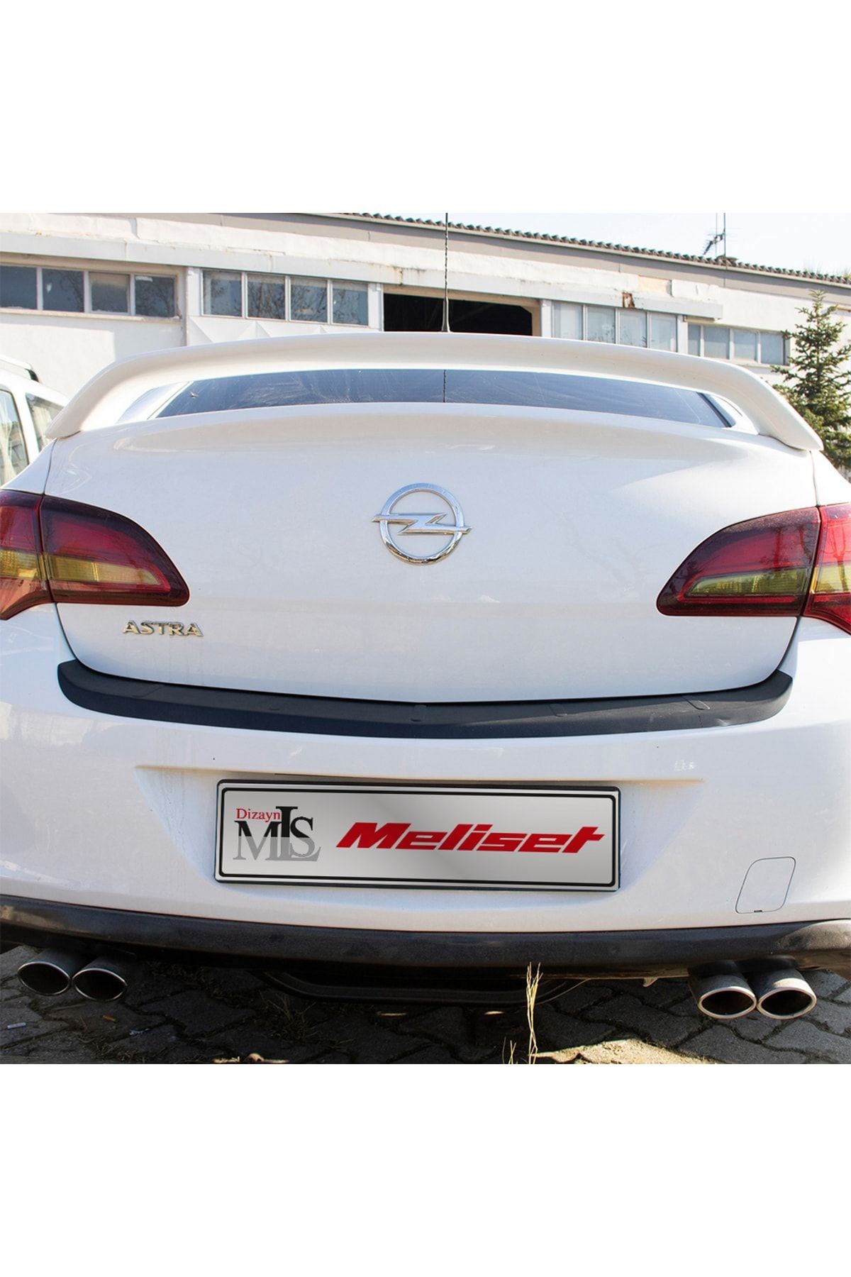 Opel Astra J Arka Tampon Eşiği Mat Siyah 2012-2018 Arası Uyumlu