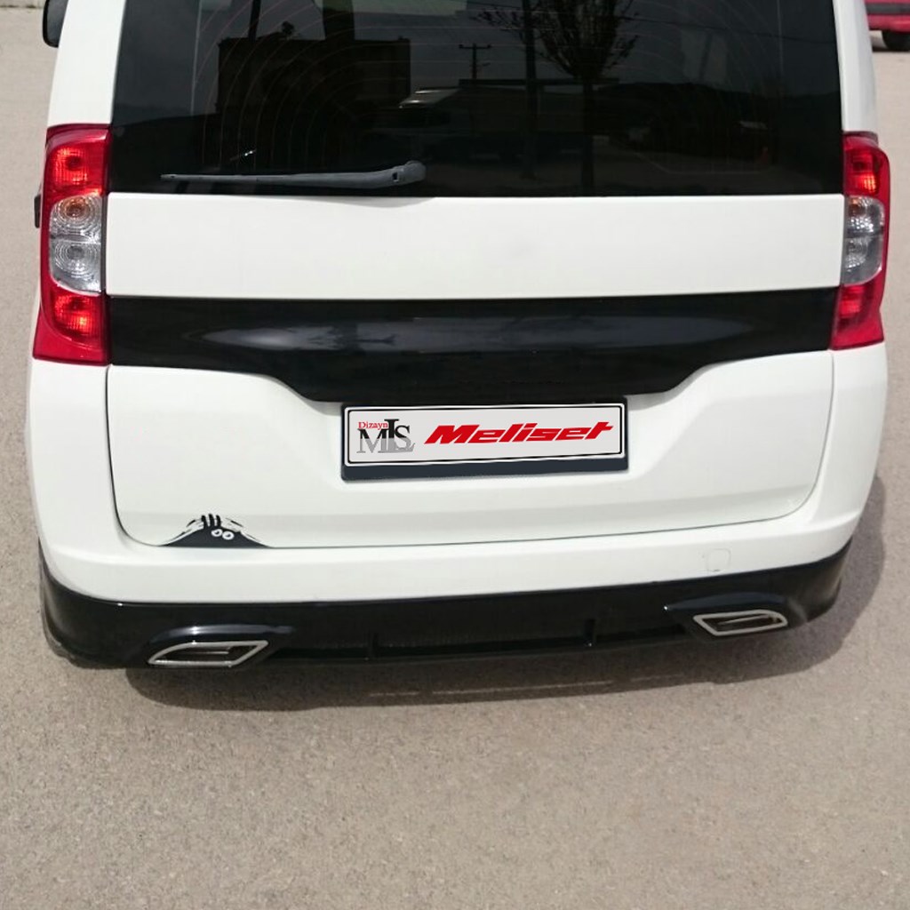 Peugeot Bipper Çift Egzoz Arka Karlık 2008 Yılı ve Sonrasına Uyumludur
