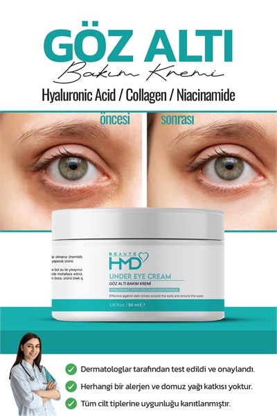 göz altı torbalanma Canlandırıcı Karşıtı koyu halka giderici Göz Çevresi Bakım Kremi 50 ml