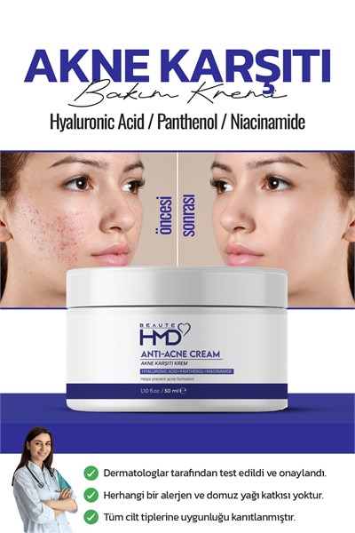 Sivılce Önleyici, Sivılce ve Akne Karşıtı, Leke Gidermeye Yardımcı Bakım Kremi 50ml