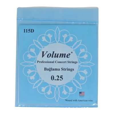 Volume 0.25 Divan Uzun Sap Boncuksuz Bağlama Teli