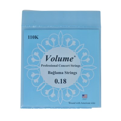 Volume 0.18 Kısa Sap Boncuksuz Bağlama Teli