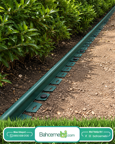 Çim Sınırlayıcı Düz 2.5 METRE Yeşil -Çim Ayırıcı