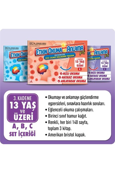 Adeda Etkin Okuma Ve Anlama Seti - 3.kademe