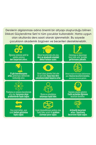 Dikkati Güçlendirme Seti 11 Yaş