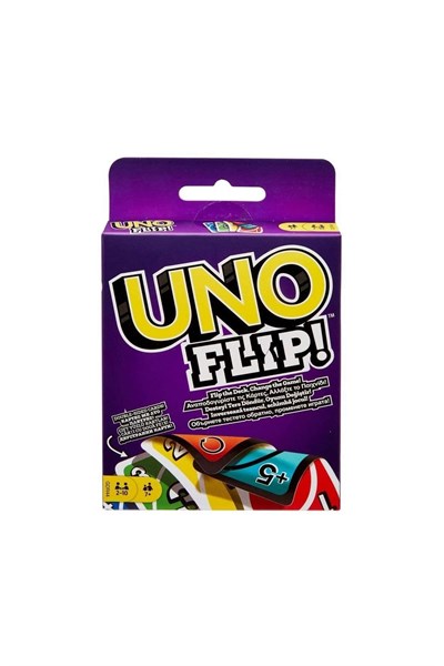 Mattel Games UNO Flip Mattel Uno Flip, Klasik UNOnun Yeni Versiyonu, Mattel Games GLH50