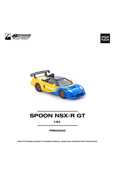 Pop Race Honda NSX-R GT Spoon Sports 1:64 Diecast Model Araba PR640310