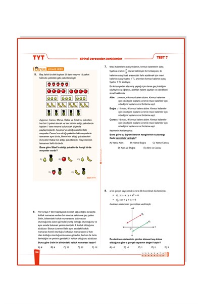 TYT Matematik Video Çözümlü Soru Bankası Benim Hocam Yayınları