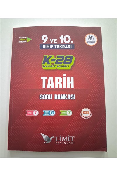 TYT TARİH SORU BANKASI 9. VE 10.SINIF TEKRARI K-28 MAARİF MODEL
