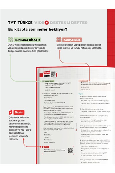 TYT Türkçe Defter Video Destekli