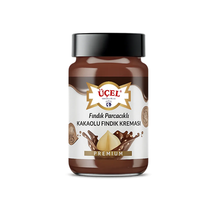Üçel Kakaolu Fındık Kreması (Fındık Parçacıklı) 330gr