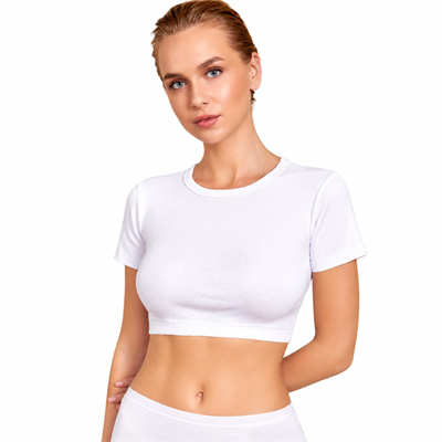 Berrak 2022 Kadın Kısa Kollu Crop Top – Bisiklet Yaka