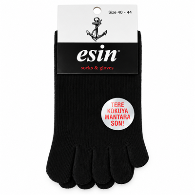 Esin Erkek Parmaklı Çorap – Siyah – 40/44