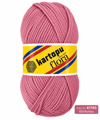Kartopu Flora K1763 Gül Kurusu Örgü İpi