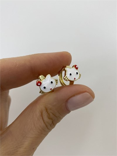 Özel Seri Çocuk Hello Kitty Halka Küpe