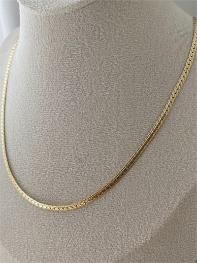 Özel Seri İnce Lazer Kesim Çerçeveli Spor Gurmet Zincir Kolye 50cm