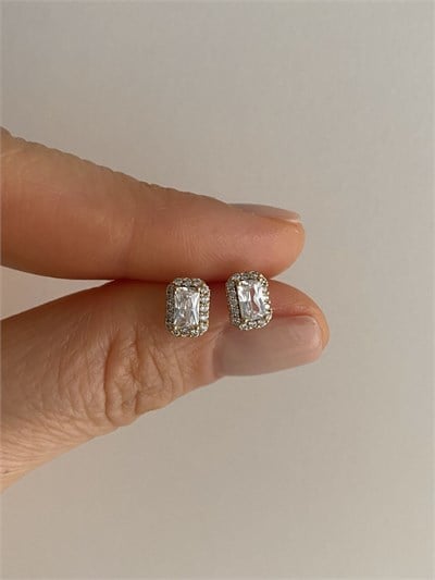 Özel Seri Minimal Baget Küpe Gold