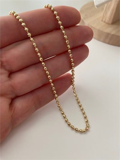 Özel Seri Minimal Kesimli Dorika Top Zincir Kolye
