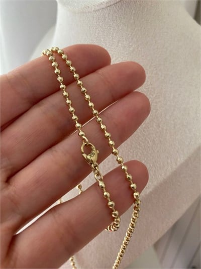 Özel Seri Minimal Kesimli Dorika Top Zincir Kolye