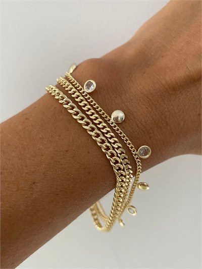 Pul Charm Detaylı Çoklu Spor Gurmet Bileklik