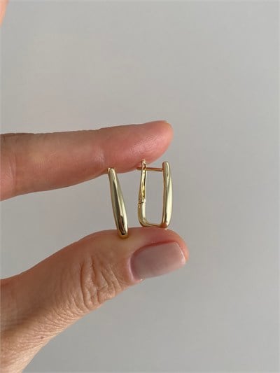 Özel Seri Basic Kavisli U Model Halka Küpe