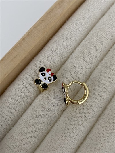 Özel Seri Çocuk Panda Halka Küpe