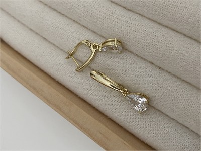 Özel Seri Sallantılı Swarovski Damla Taşlı Halka Küpe