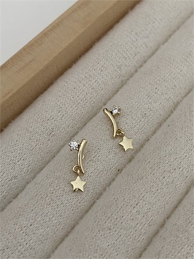 Özel Seri  Yıldız Sallantılı Minimal Küpe
