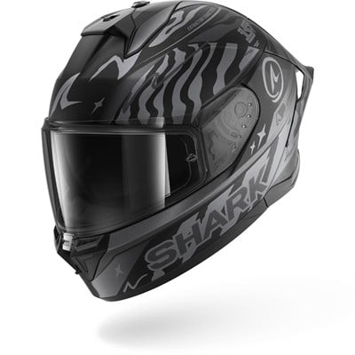 SHARK SKWAL CUP SPEED FANCY MAT SİYAH ANTRASİT GÜMÜŞ KAPALI KASK