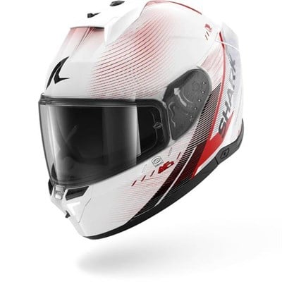 SHARK SKWAL İ3 SPEED TECH BEYAZ KIRMIZI SİYAH KAPALI KASK