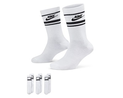 Nike U NK NSW EVERYDAY ESSENTIAL CR Beyaz Unisex Çorap