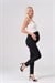Busa Hamile Esnek Karın Bantlı Beli Ayarlanabilir Skinny Kot Pantolon FÜME