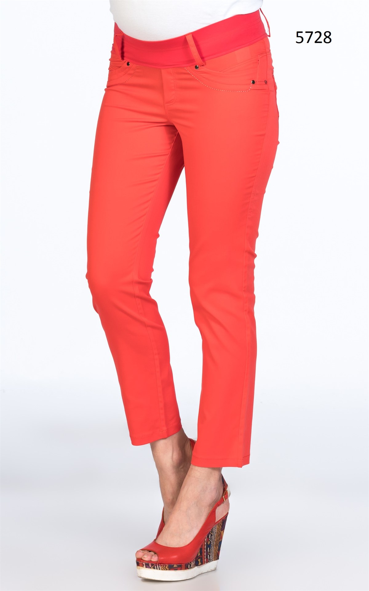 5728 Gabardin Pantolon Kırmızı
