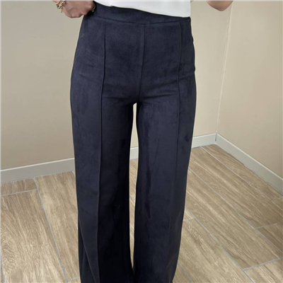 Lacivert Süet Pantolon