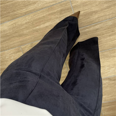 Lacivert Süet Pantolon
